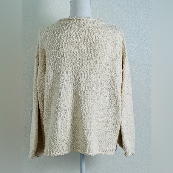 Pol Pullover Oversized Cream Knit Sweater Size Small - Picture 8 of 10